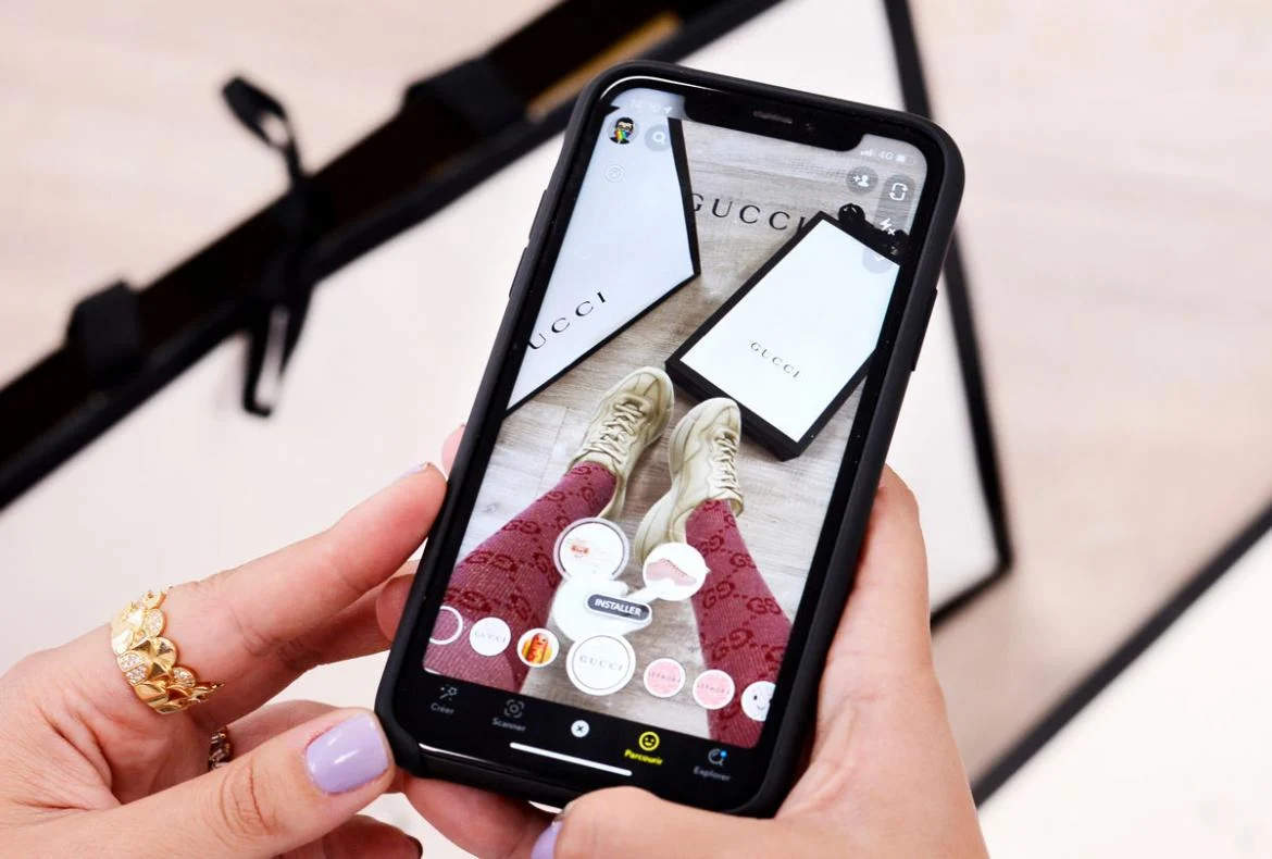 Gucci teams with Snapchat for AR filter that allow users to try and buy sneakers virtually