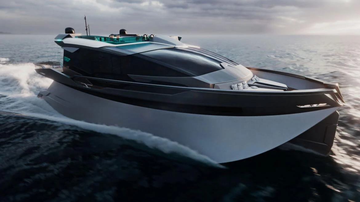 A 25-meter trimonoran yacht concept named Escalade