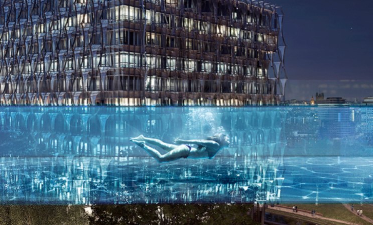 Sky Pool –  Largest Floating Acrylic Pool in the World